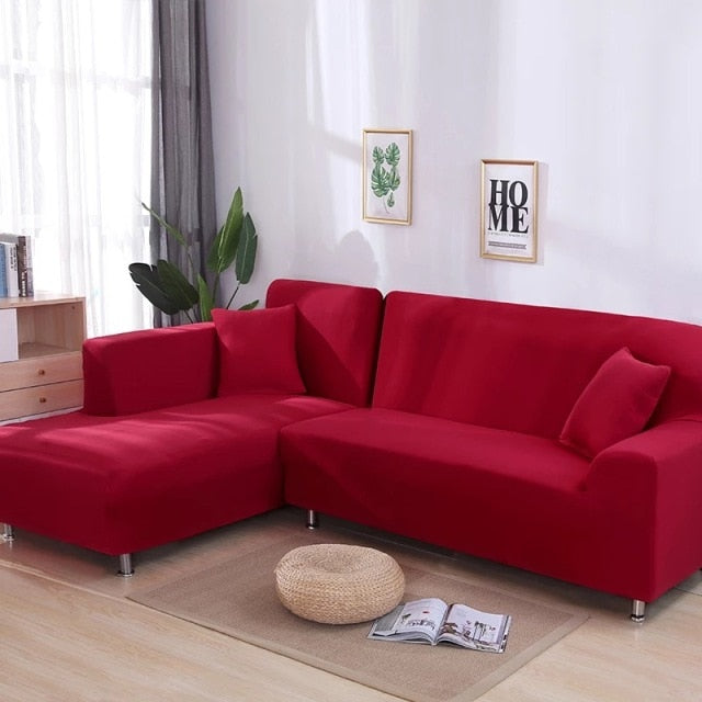 Solid Red Color Couch Cover – Dablew11